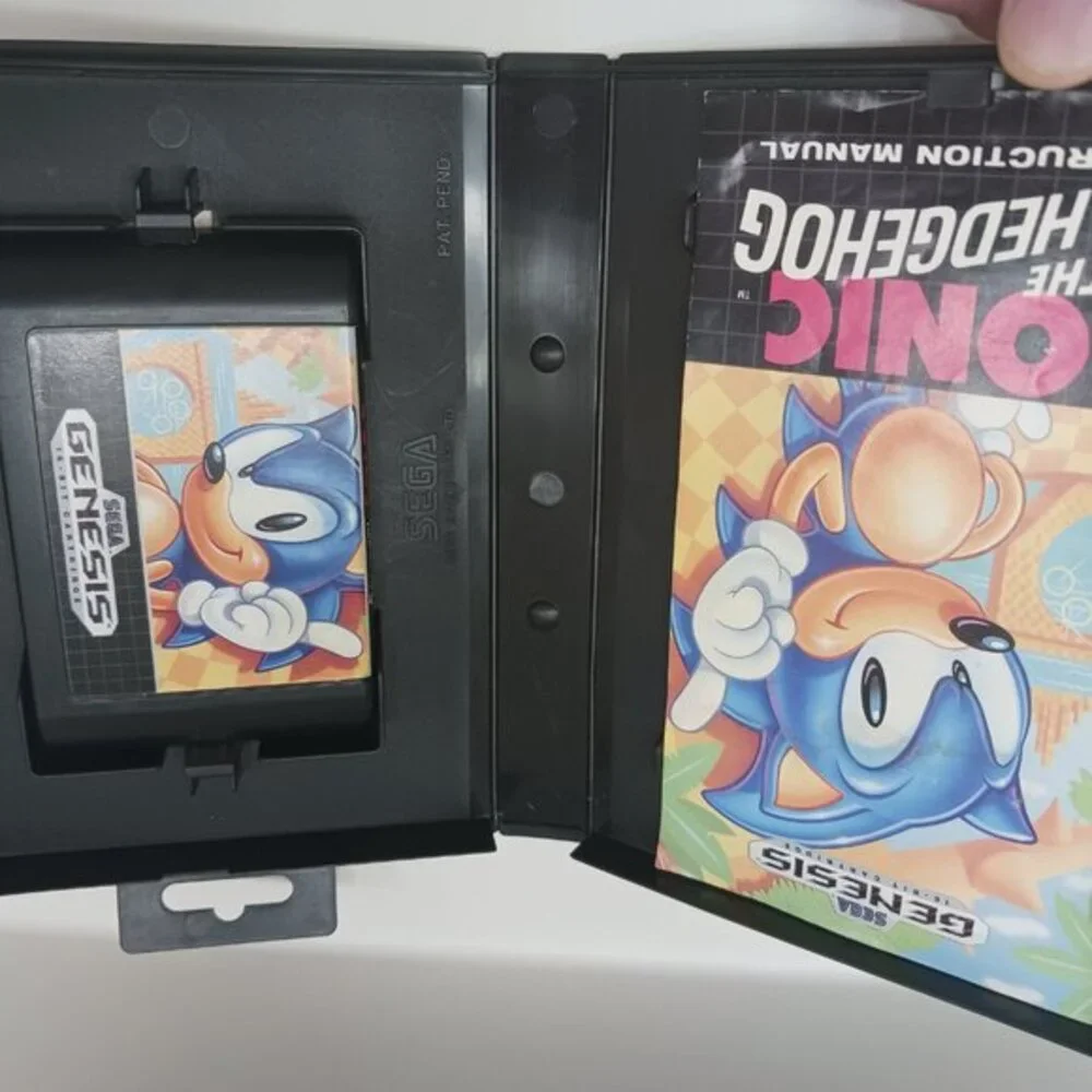 1X Sonic the Hedgehog - Sega Genesis 1st print All Great Condition